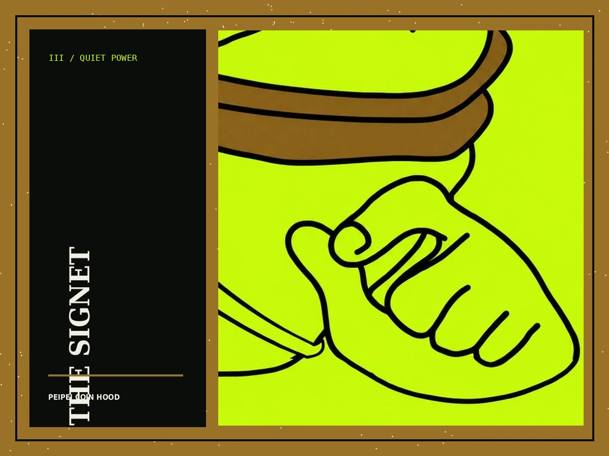 Editorial detail of Peipei's composed hand